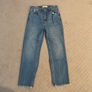 Abercrombie and Fitch ankle straight ultra high rise jeans